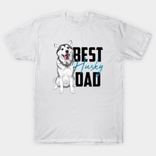 Best Siberian Husky Dad T-Shirt